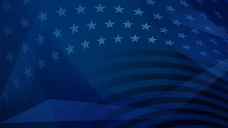 American flag blue wash background